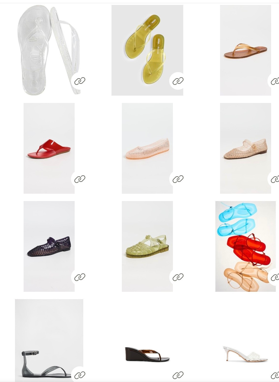 Jelly sandals are the shoe of the summer and here are my picks for reasonable prices!