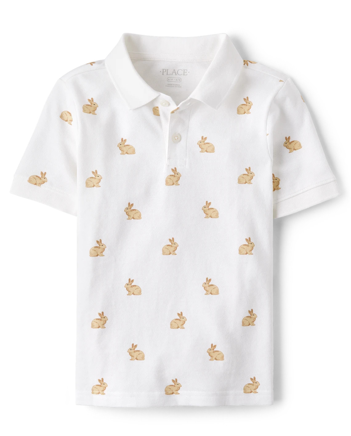 Boys Bunny Soft Pique Polo - tan | The Children's Place