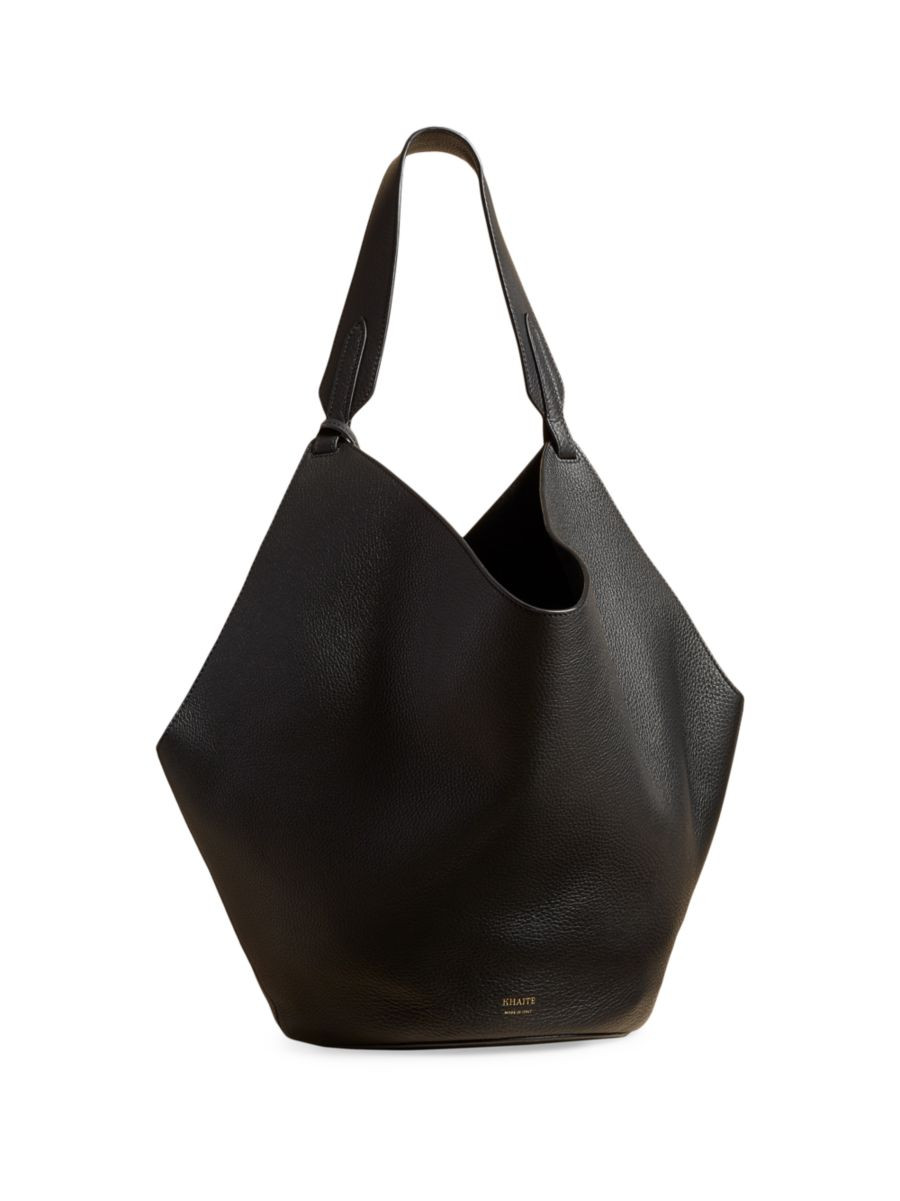 Medium Lotus Pebbled Leather Tote Bag | Saks Fifth Avenue