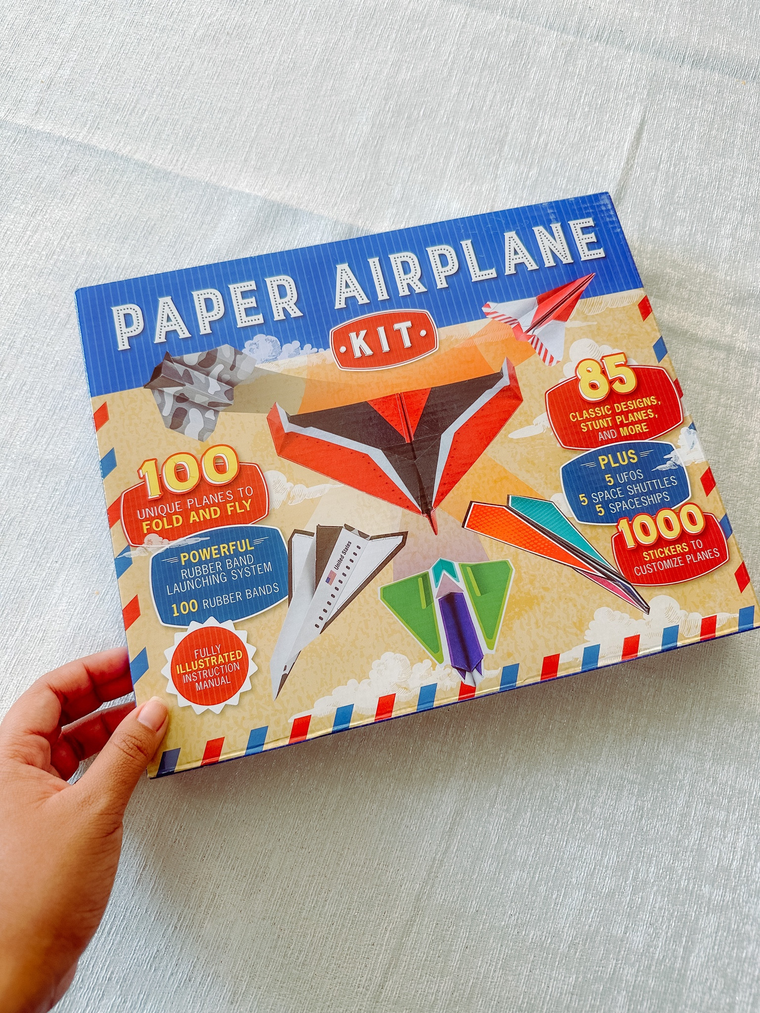 Paper Airplane Kit 100 Planes Space Shuttles Spaceships UFOS Stunt and More  New