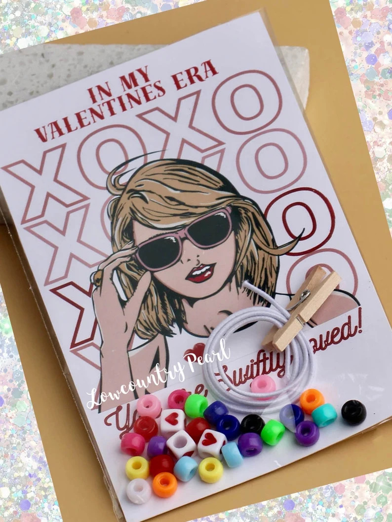 Class Set | Valentines Cards & Friendship Bracelet Kit|Printed Valentine Card|NON Candy|Classroom... | Etsy (US)