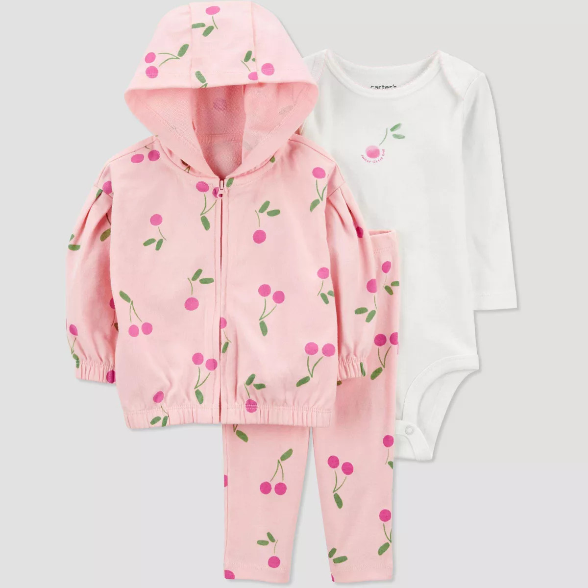 Carter's Just One You® Baby Girls' Cherries Top & Bottom Set - Pink | Target
