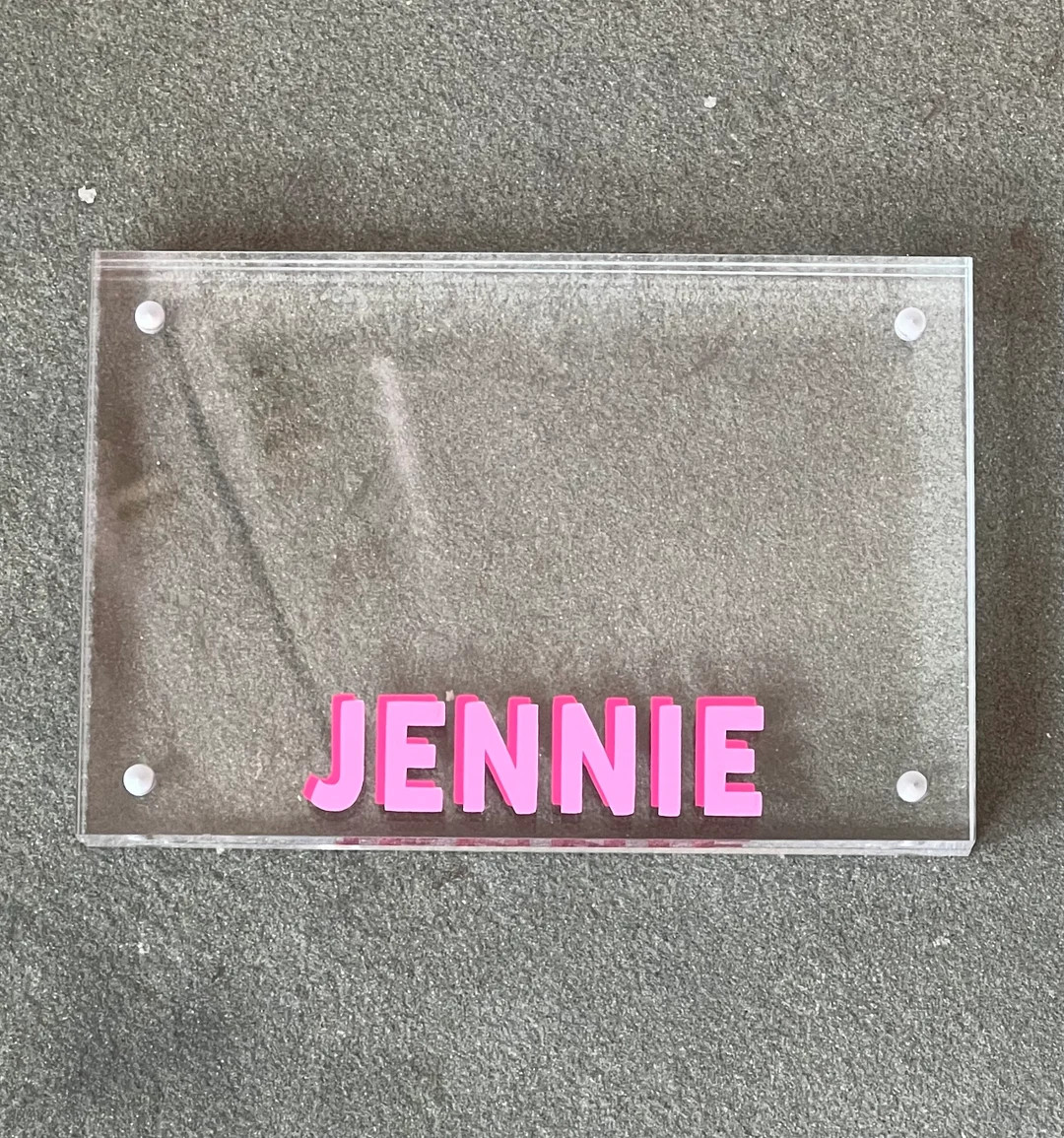 Personalized Shadow Monogram Acrylic Picture Frame two Sizes - Etsy | Etsy (US)