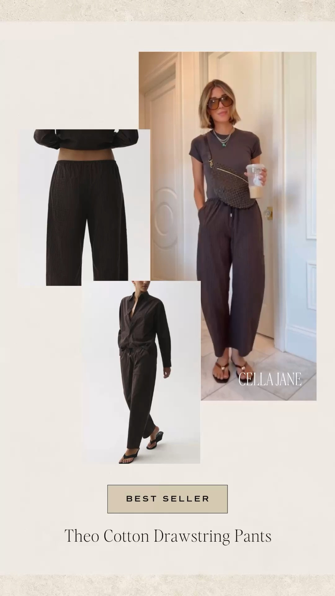 A closer look at this week’s best seller: the Theo cotton drawstring pants.

#LTKfall #LTKstyletip
