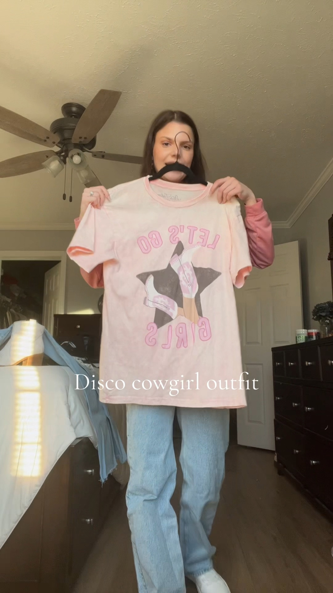 Disco cowgirl party outfit 🪩

Disco cowgirl, party outfit, bachelorette outfit, bachelorette party, western fashion, Abercrombie jeans, amazon finds, amazon fashion, disco earrings, let’s go girls shirt, graphic tee, oversized tshirt, layering, layering over t shirt, tshirt dress, Abercrombie denim, Abercrombie, white cowboy boots

#LTKVideo #LTKfindsunder100 #LTKparties