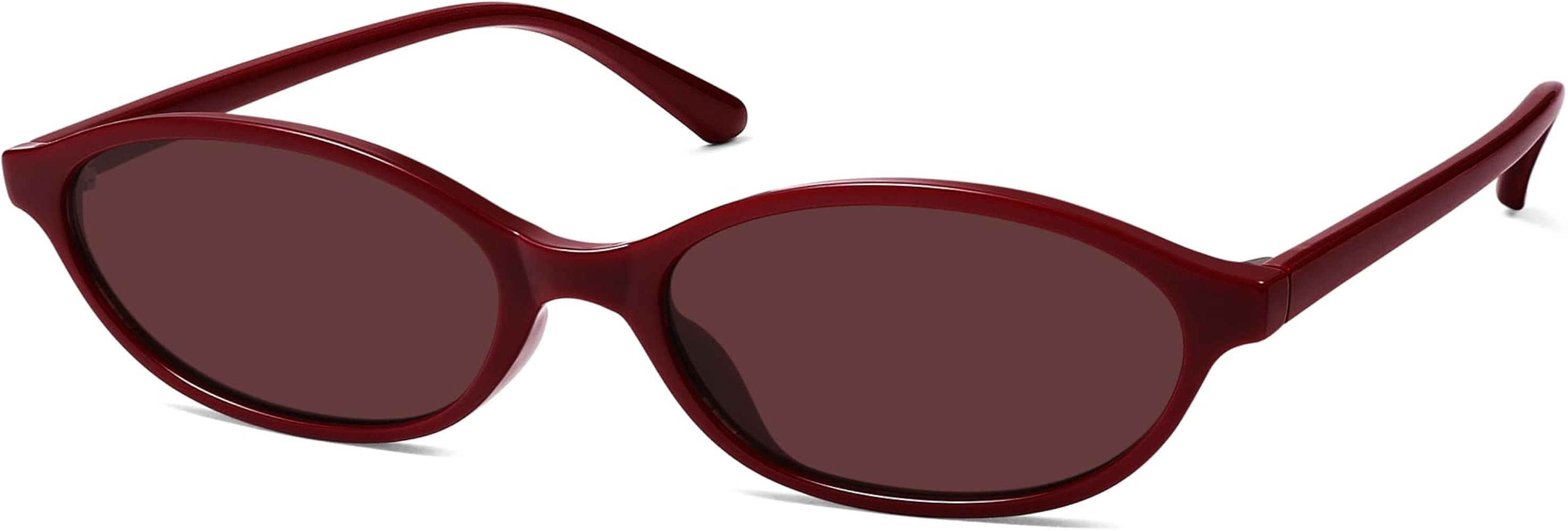 Ladies Y2K Retro Oval Sunglasses Trendy Slim Sunglasses Designer Sunglasses AR82253 | Amazon (UK)