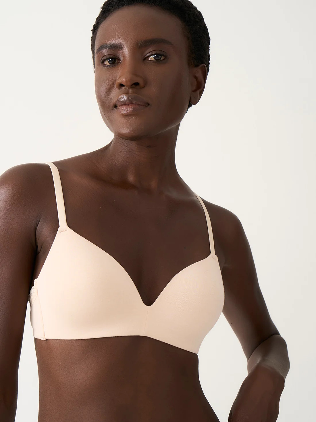 Smooth Demi Bra - Sand | Sustainable TENCEL™ Underwear | Stripe and Stare