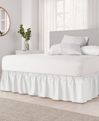 Cgk Unlimited Ruffled Elastic Wrap Around Bedskirt 15 Inch Drop | Macy's