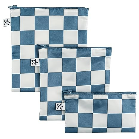 Tiny Twinkle 3 Pack Reusable Snack Bags - Machine Washable, PFAS, PVC, BPA, Phthalate-Free Reusab... | Amazon (US)