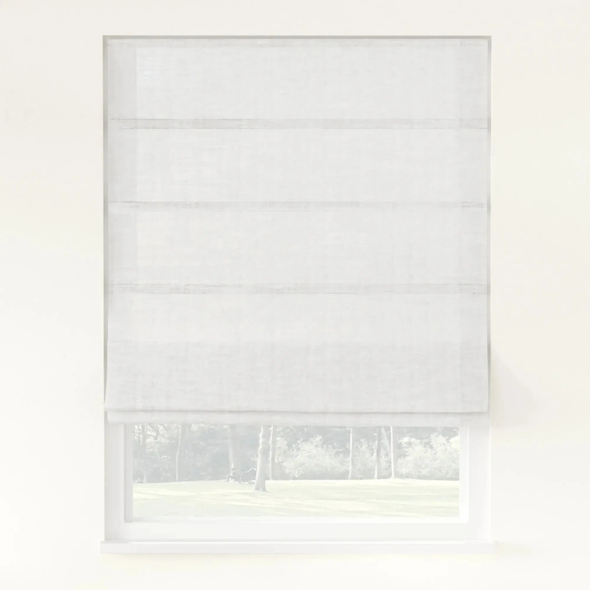 Florence Linen Roman Shade Cordless | LuxDrape