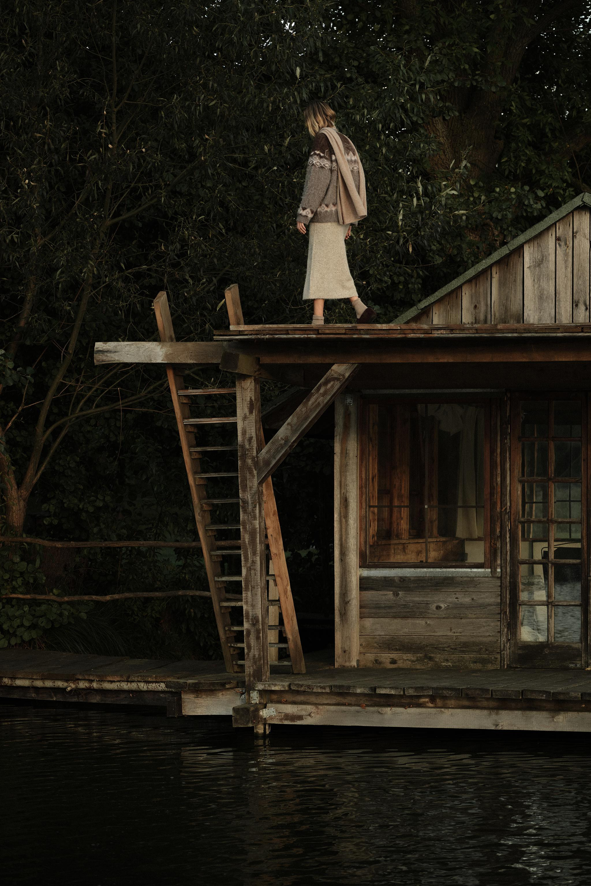 BRUSHED EFFECT JACQUARD CARDIGAN | Zara US