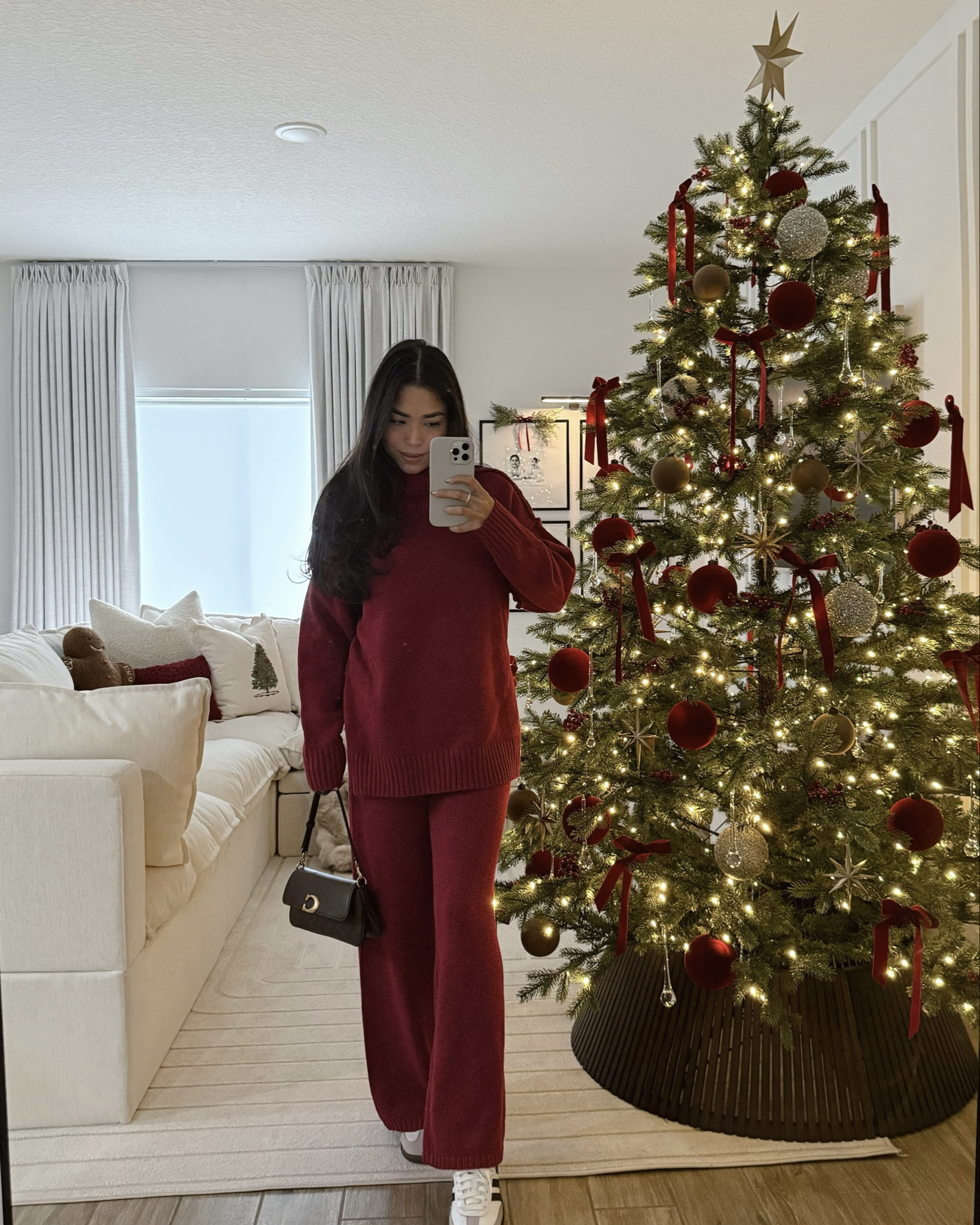 Cozy Xmas outfit idea❤️👜🧸