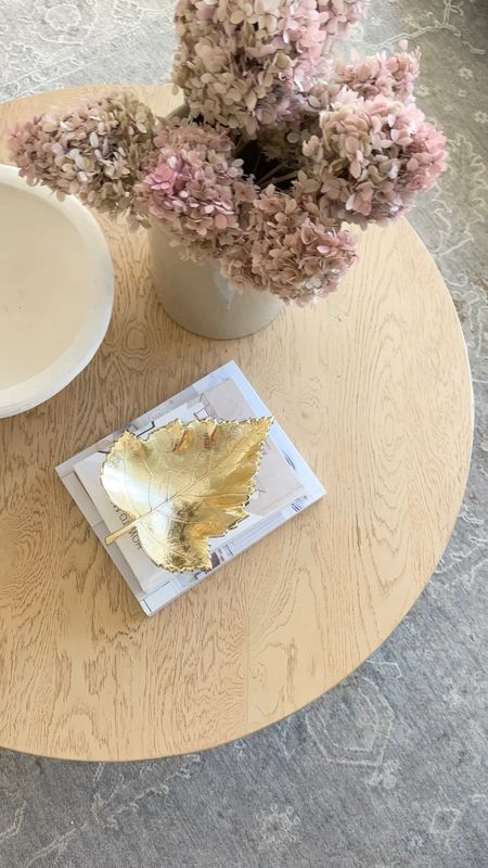 Fall home decor, Amazon home, Amazon find, gold leaf gray, mache bowl, fall hydrangeas, coffee table styling, Afloral, Target, living room design, coffee table book #founditonamazon #amazon #amazonhome

#LTKSeasonal #LTKstyletip #LTKhome