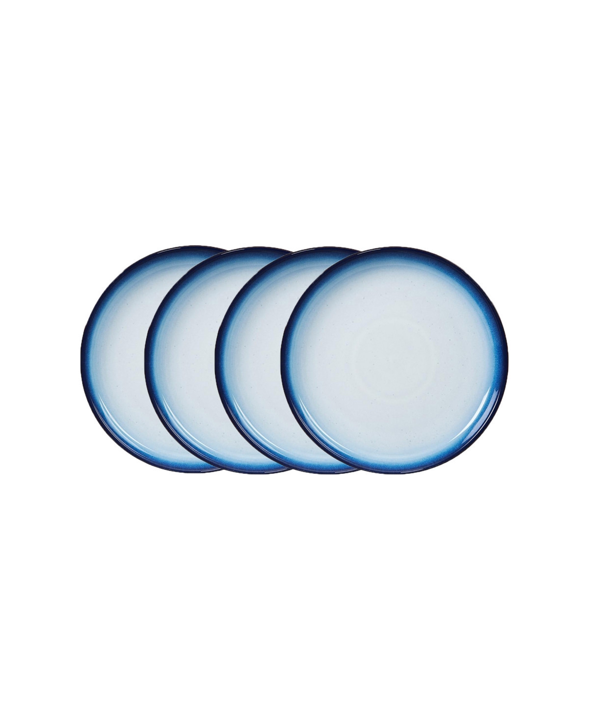 Denby Blue Haze Coupe Plates, Set of 4 - Blue | Macy's