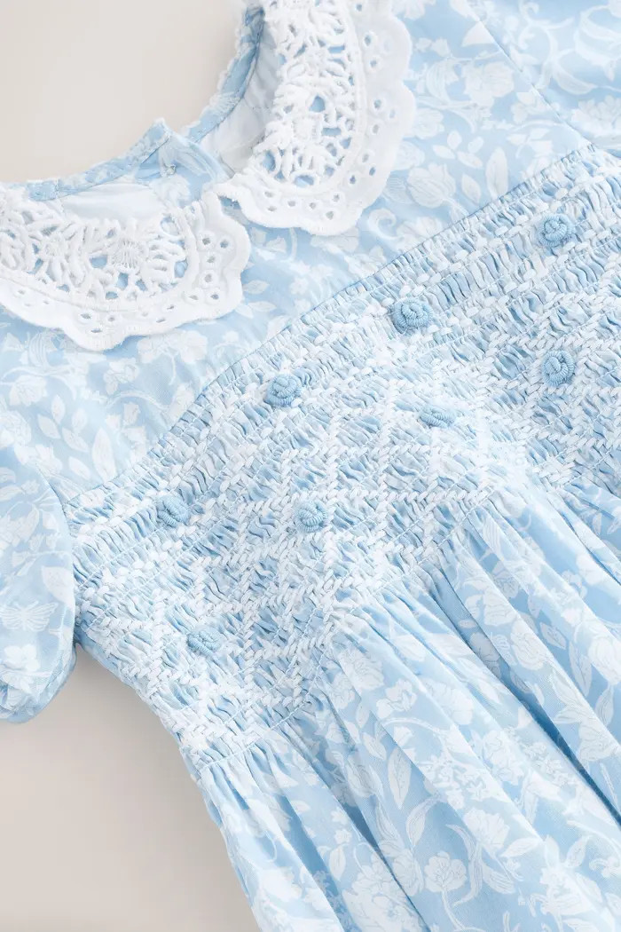 Kids' Ditsy Smocked Cotton Dress | Nordstrom