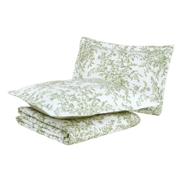 Bedford Green 100% Cotton Reversible Quilt Set | Wayfair North America