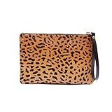 Flat Wallet Leopard Hair On Clutch Handbag for Women | Amazon (US)