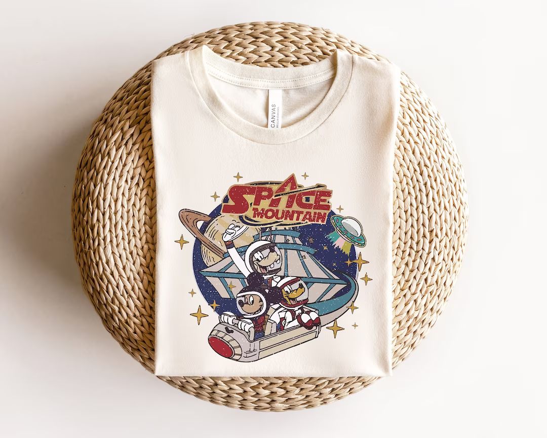 Space Mountain Shirt, Magic Kingdom Shirt, Mouse and Friends Space Shirt, Disney Shirt, Vintage D... | Etsy (US)