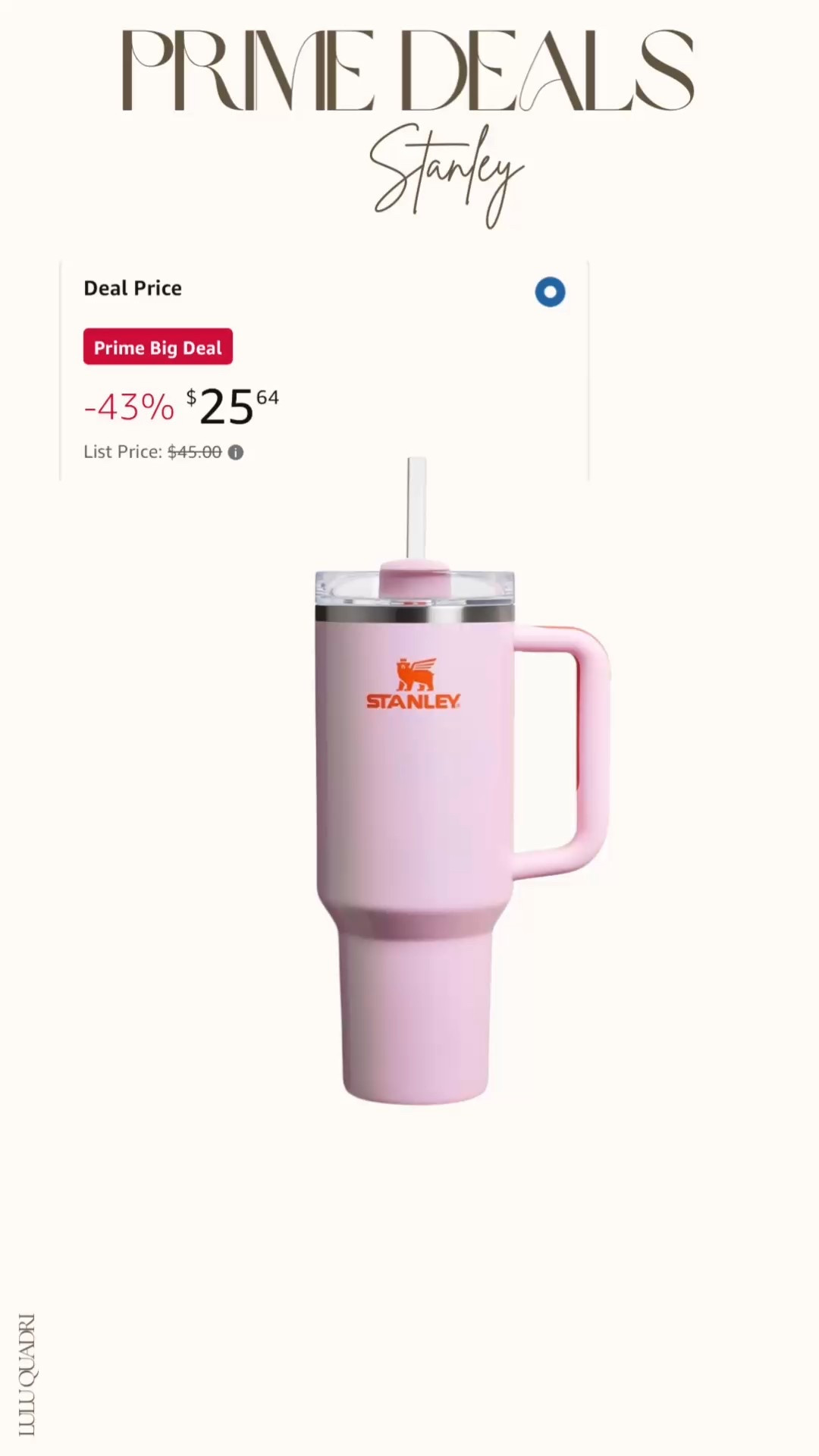 Deal of the day. Stanley tumbler. Prime day deals. Water tumbler. Sale alert 

#LTKFindsUnder50 #LTKSaleAlert #LTKFamily
