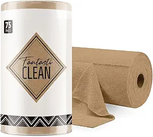Fantasticlean Microfiber Cleaning Cloth Roll -75 Pack, Tear Away Towels, 12" x 12", Reusable Wash... | Amazon (US)