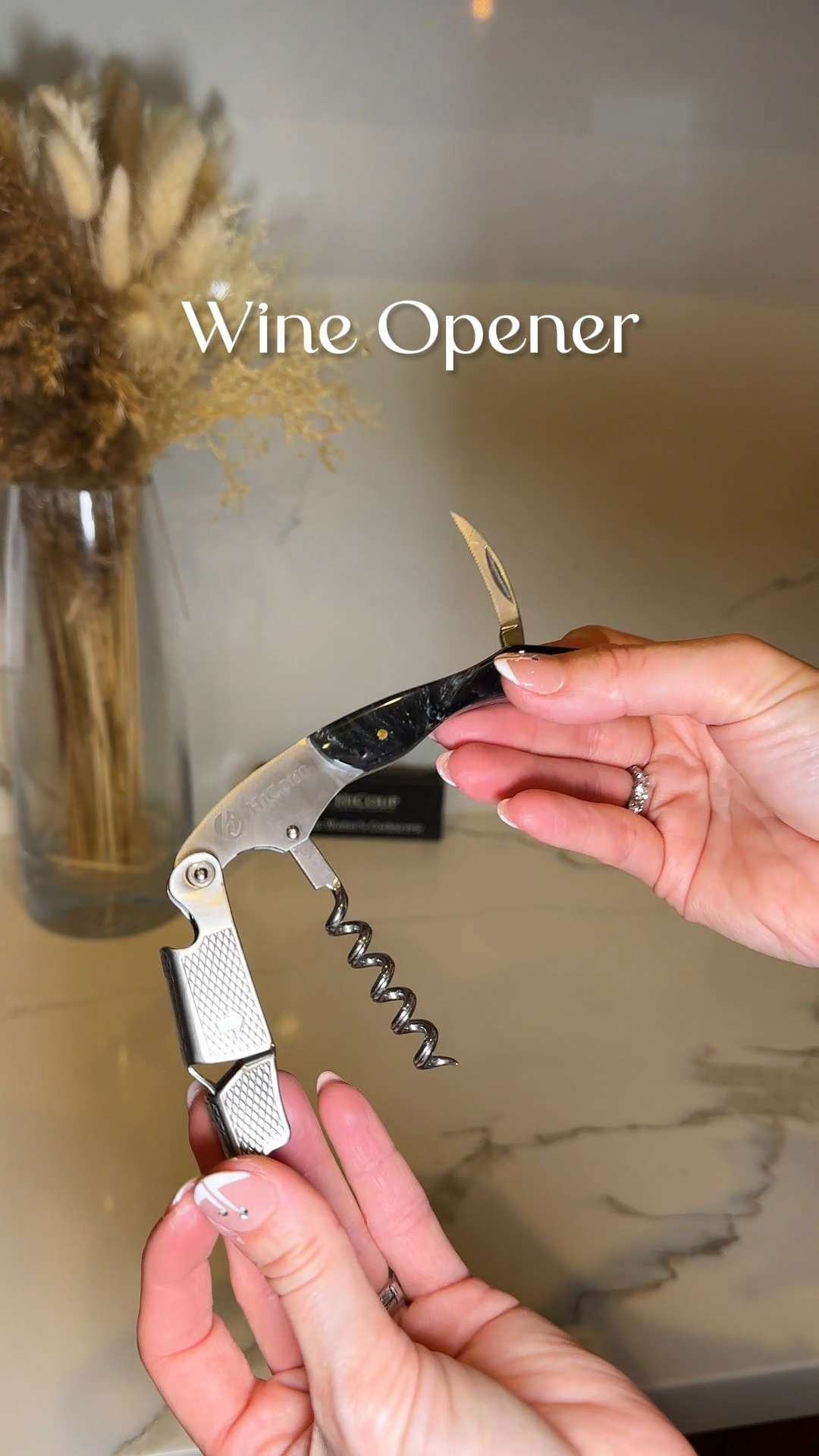 Elevate your evening ritual with the tool the pros use! 🍷 I love that this HiCoup Kitchenware Wine Opener combines a wine corkscrew, bottle opener, and serrated foil cutter into one sleek design. This product is good for the "home bistro" enthusiast who wants a high-quality, reliable tool that looks as beautiful as it performs! 🍇 #LTKHome #LTKKitchen #LTKHomeFinds #LTKKitchenFinds #HiCoup #WineOpener #WineLover #HomeBar #HiCoupKitchen #BarTools #HostessGift #WineTime 

#LTKmomlife #LTKfoodie #LTKHome