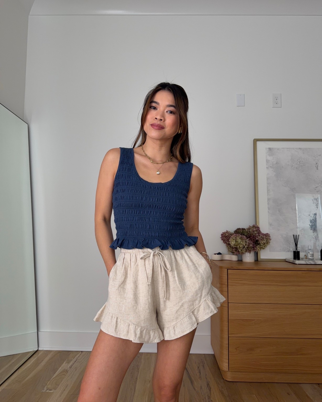 Sizing info: 
•Top size XS
•Shorts size XS in the color oatmeal

petite fashion, get dressed with me, outfit inspiration, ootd, nashville outfit, Nashville influencer, petite style, vacation style, casual outfits, mom style, petite shorts, spring outfits, spring outfit info, spring shorts, spring outfit idea, spring top, spring bag, spring shoes, spring tank,  
@abercrombie 
 

#LTKPetite #LTKootd #LTKmomlife