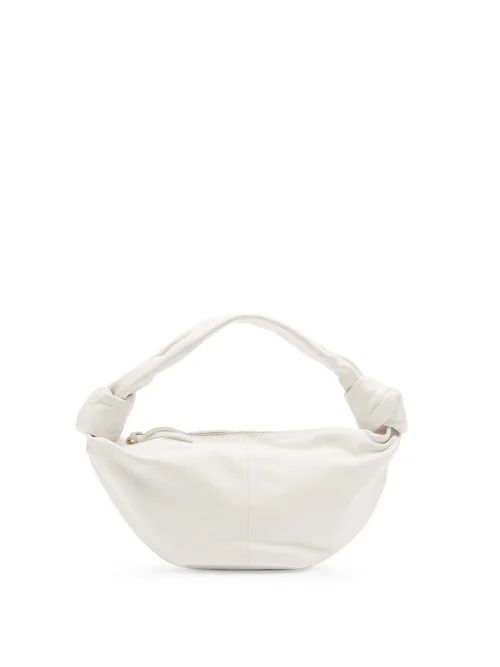 Bottega Veneta - Mini Knotted-strap Leather Handbag - Womens - White | Matches (US)