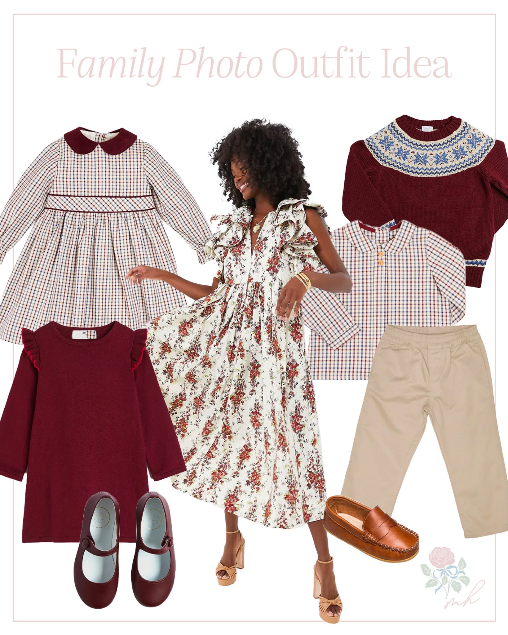 Family photo outfit idea burgundy color palette 

#LTKfamily #LTKHoliday #LTKSeasonal