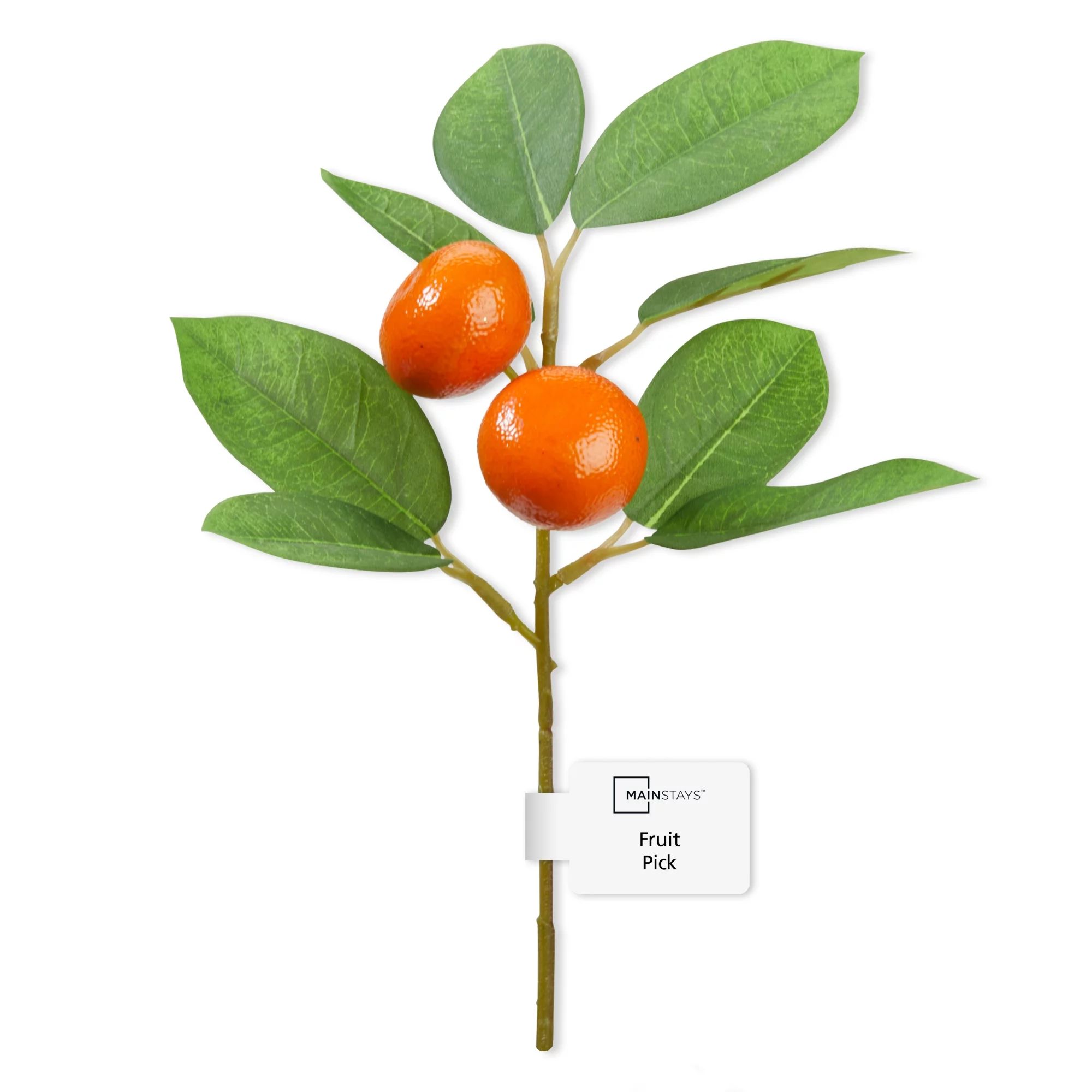 Mainstays Artificial Mini Fruit Pick 6.25 Inch x 10 Inch Orange | Walmart (US)