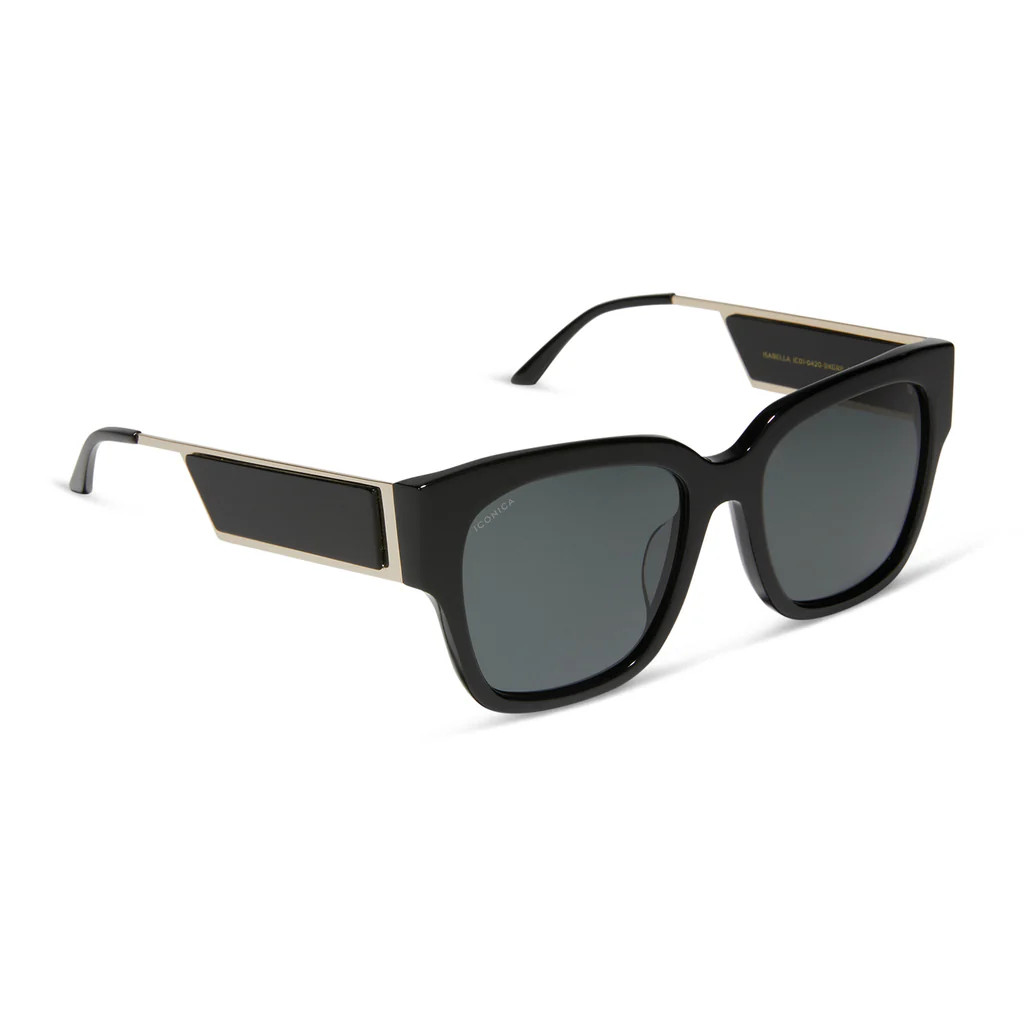ISABELLA - BLACK + GREY POLARIZED SUNGLASSES | DIFF Eyewear
