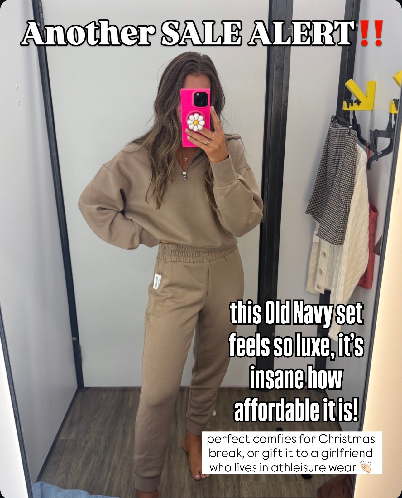 On SALE!!!! Wearing XS both. Soooo luxe. It feels better than Lulu 🤭🤭gift it or get it for yourself! 