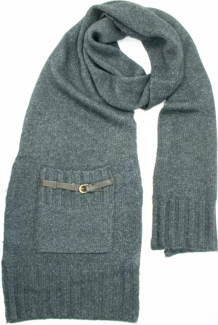 scarf with pocket and nappa belt | Nordstrom