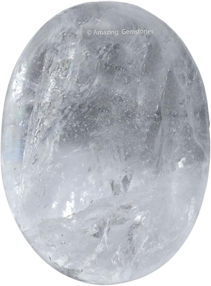 Clear Quartz Crystals and Healing Stones - Large Palm Stone Crystals Piedra - Crystal for Good Lu... | Amazon (US)