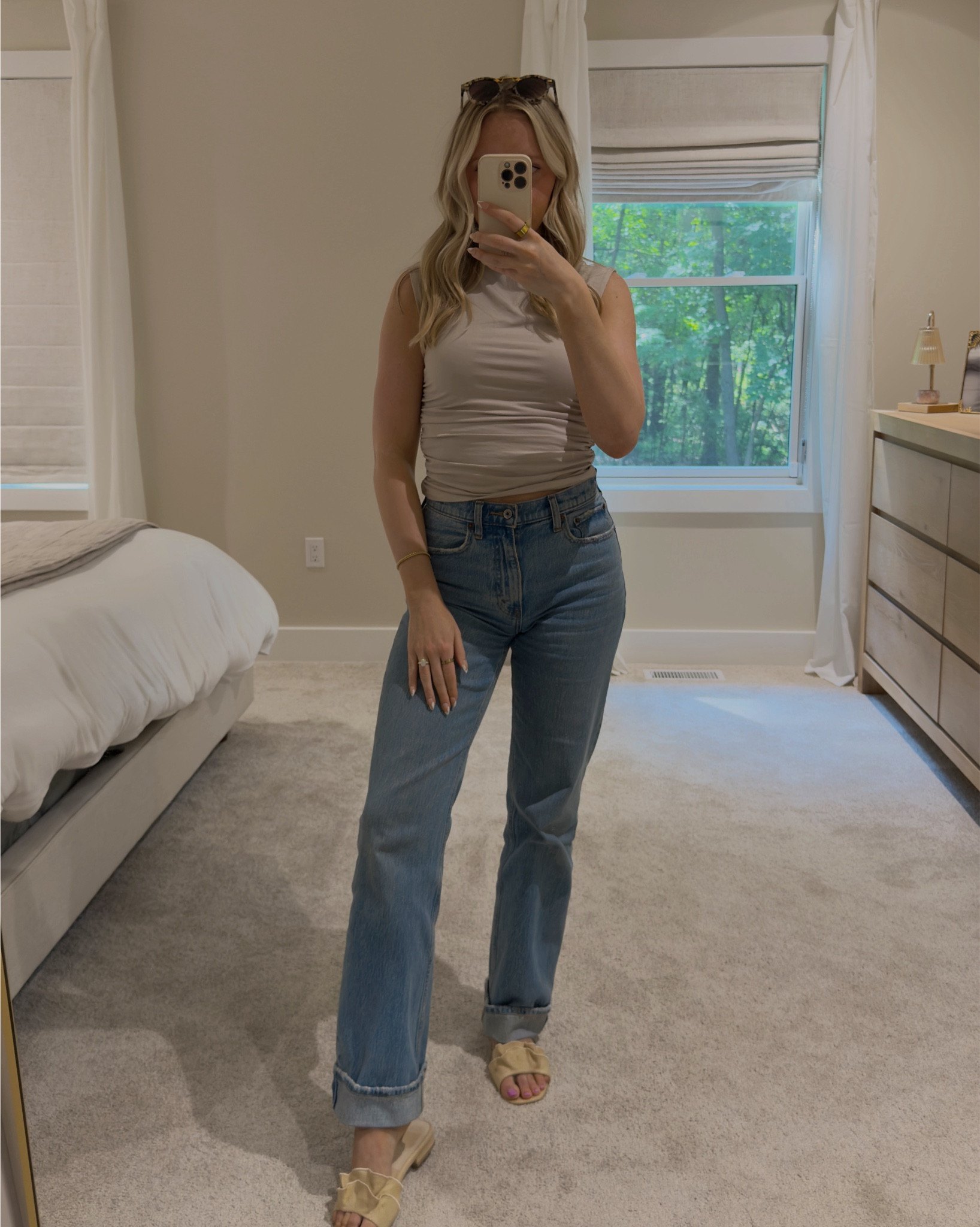 Women’s summer fashion, women’s casual summer fashion , Abercrombie Paloma top, Abercrombie high rise 90’s relaxed jean, summer sandals, amazon fashion, amazon sunglasses, krewe sunglasses, krewe sunglasses dupe, krewe sunglasses look alike, women’s casual workwear, casual errands outfit, brunch outfit, jean styling 

#LTKFindsUnder100 #LTKShoeCrush #LTKStyleTip