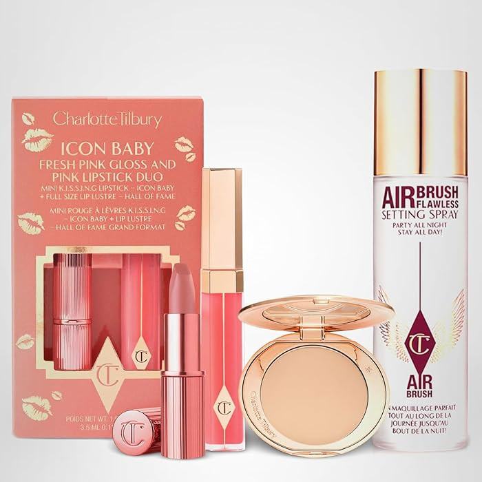 Charlotte Tilbury Holiday Kit - AIRbrush Flawless Setting Spray + AIRbrush Flawless Finish + Icon... | Amazon (US)