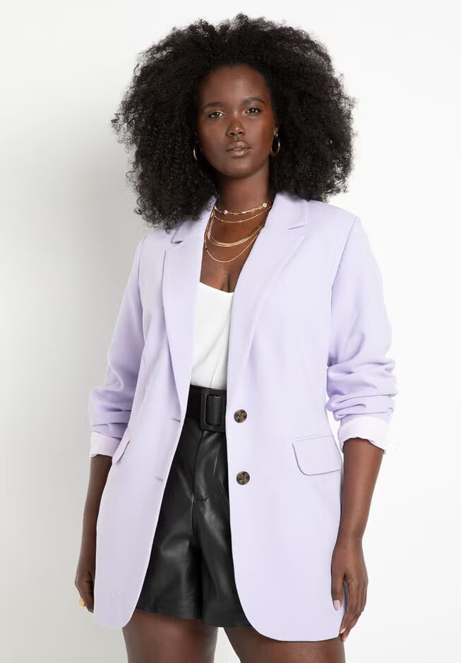 The 365 Suit Long Tailored Blazer | Eloquii