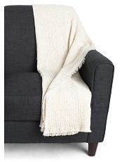 Made In Portugal Textured Waffle Throw | Marshalls