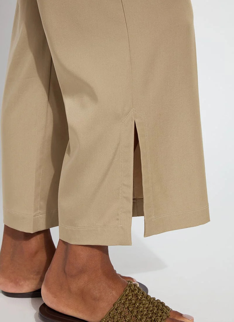 Zena Drawstring Ankle Wide Leg Pant (27" inseam) | Lysse