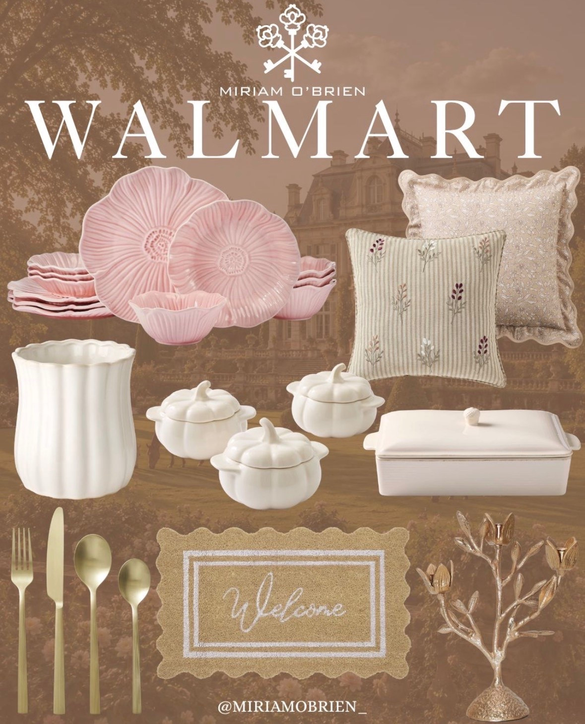 Fall doesn’t always have to be orange! 🌸🤍 These soft pink pieces are giving pretty, feminine, and romantic fall decor.

I love the idea of mixing these delicate pink dishes and textured pillows with classic white pumpkins for a softer seasonal look.

Would you decorate with pink for fall? 🎀🍂

Follow @MiriamObrien on Instagram and TikTok for more home finds & seasonal inspiration.

#WalmartFinds #WalmartHome #WalmartDecor #WalmartStyle #FallDecor #FallHomeDecor #PinkDecor #PinkHomeDecor #FeminineHome #HomeDecor #HomeInspiration #FallFinds #Tableware #KitchenDecor #CozyHome #LTKHome #LTKFinds #LTKCreator #WalmartFinds

#LTKSeasonal #LTKOver40 #LTKHome