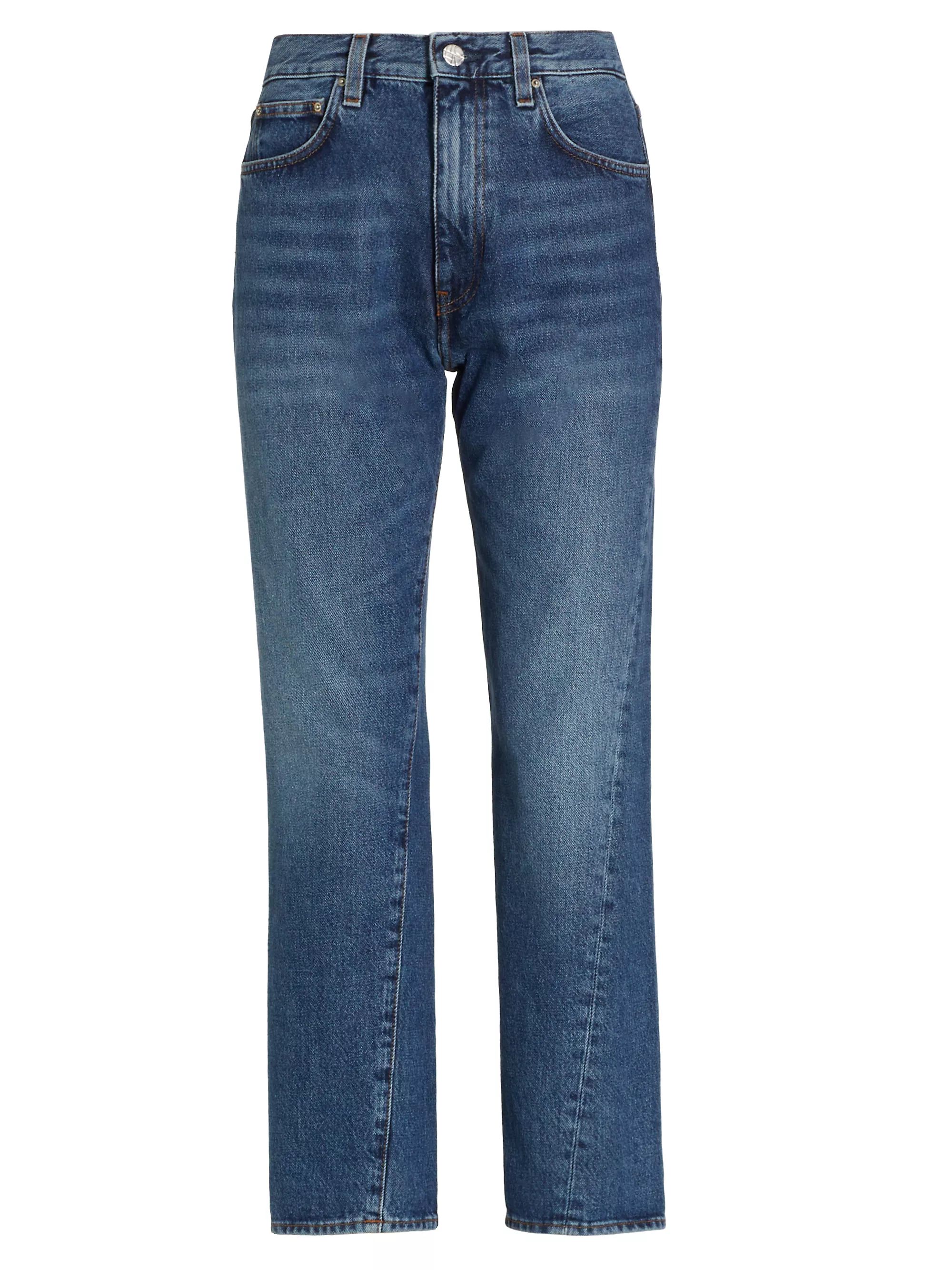 Twisted Seam Straight Crop Jeans | Saks Fifth Avenue