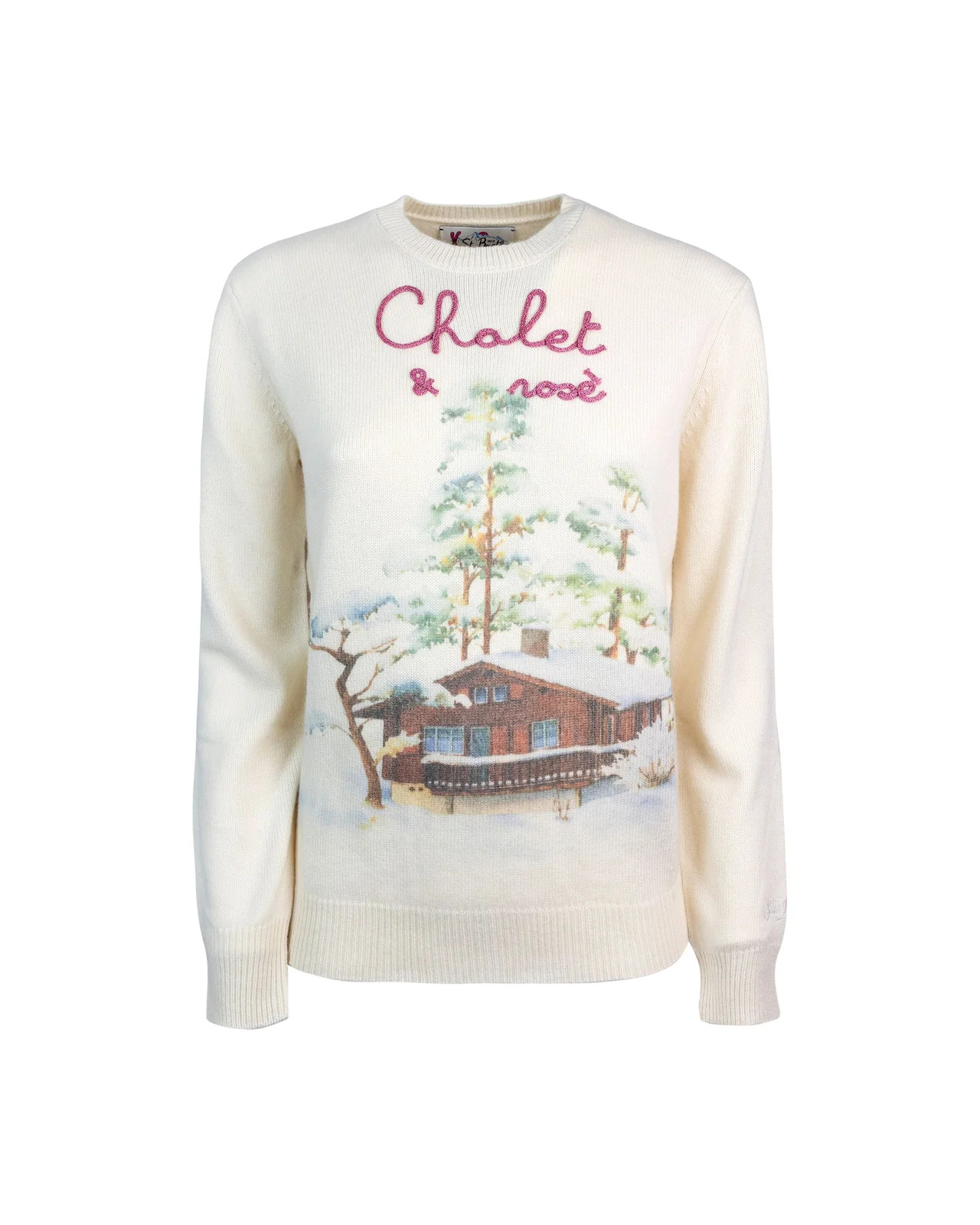 Mc2 Saint Barth Chalet Et Rosé Knitted Crewneck Jumper | Cettire Global