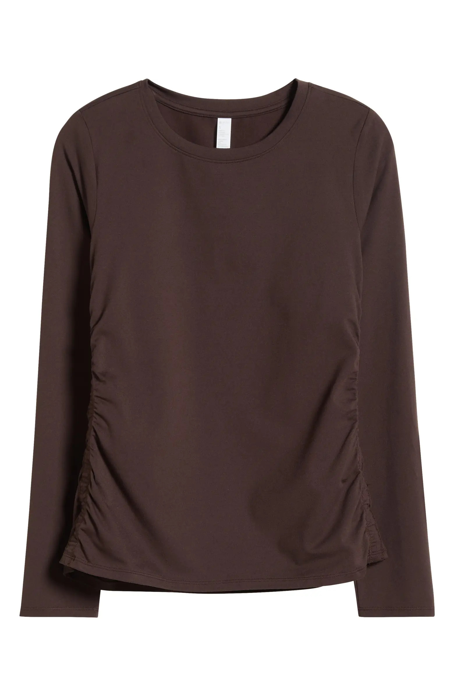 Zella Ruched Long Sleeve T-Shirt | Nordstrom | Nordstrom