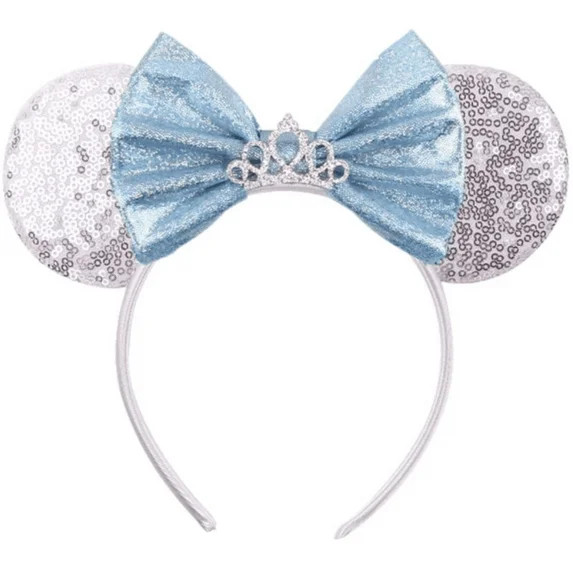 Cinderella Inspired Minnie Ears , Blue Mickey Ears, Princess Minnie Ears, Cinderella Minnie Ears,... | Walmart (US)