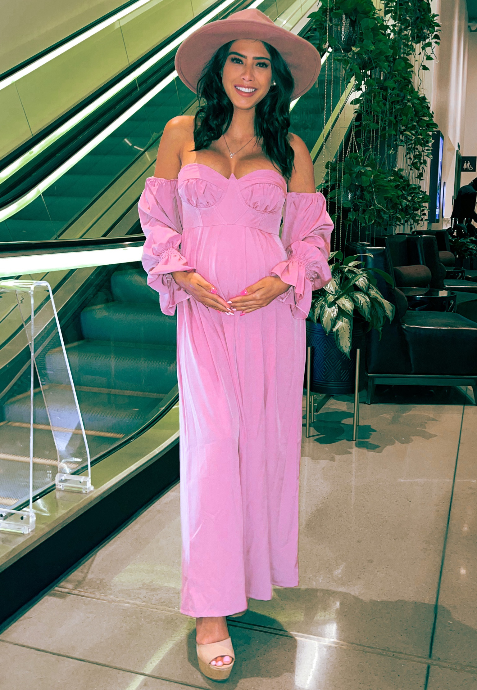 Since I got LOTS of questions on this Birthday Maternity Jumpsuit! 💗 Thanks to PLT for making this bump-friendly fit so cute & comfy! 🤰 Bought the smallest size 2 & got it altered to my 5’0 height! ✂️  #ltkmaternity #ltkbumpfriendly #ltkjumpsuit 

#LTKfit #LTKbump #LTKbeauty