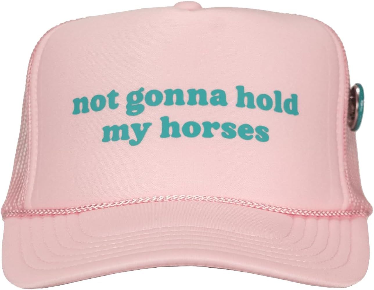 Not Gonna Hold My Horses Original Trucker Hat - Trendy Vintage Funny Cute Cowboy Cowgirl Country ... | Amazon (US)