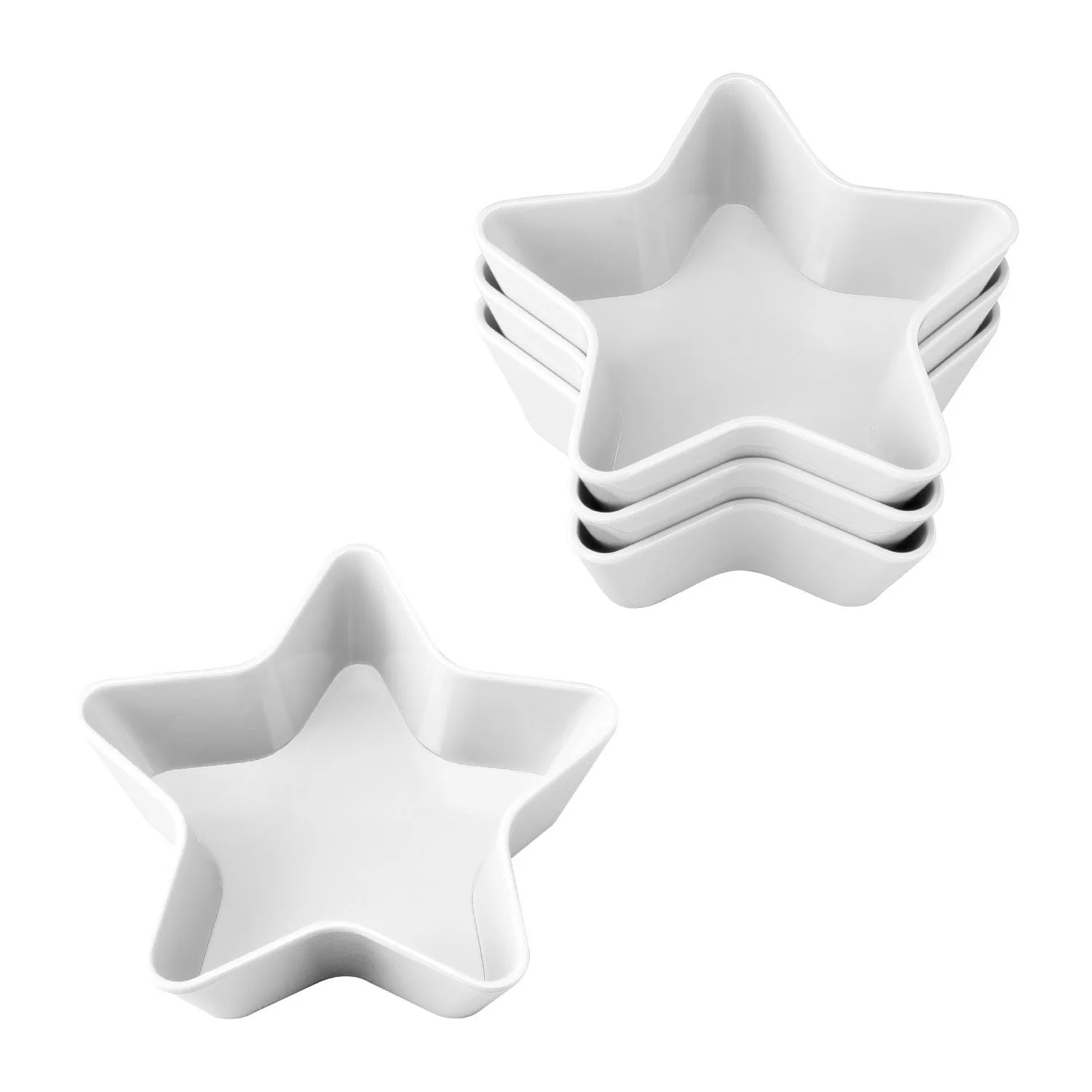 Gourmet Art 4-Piece Patriotic Star Heavyweight and Durable Melamine 5.5 Inch Bowl, White for Indo... | Walmart (US)