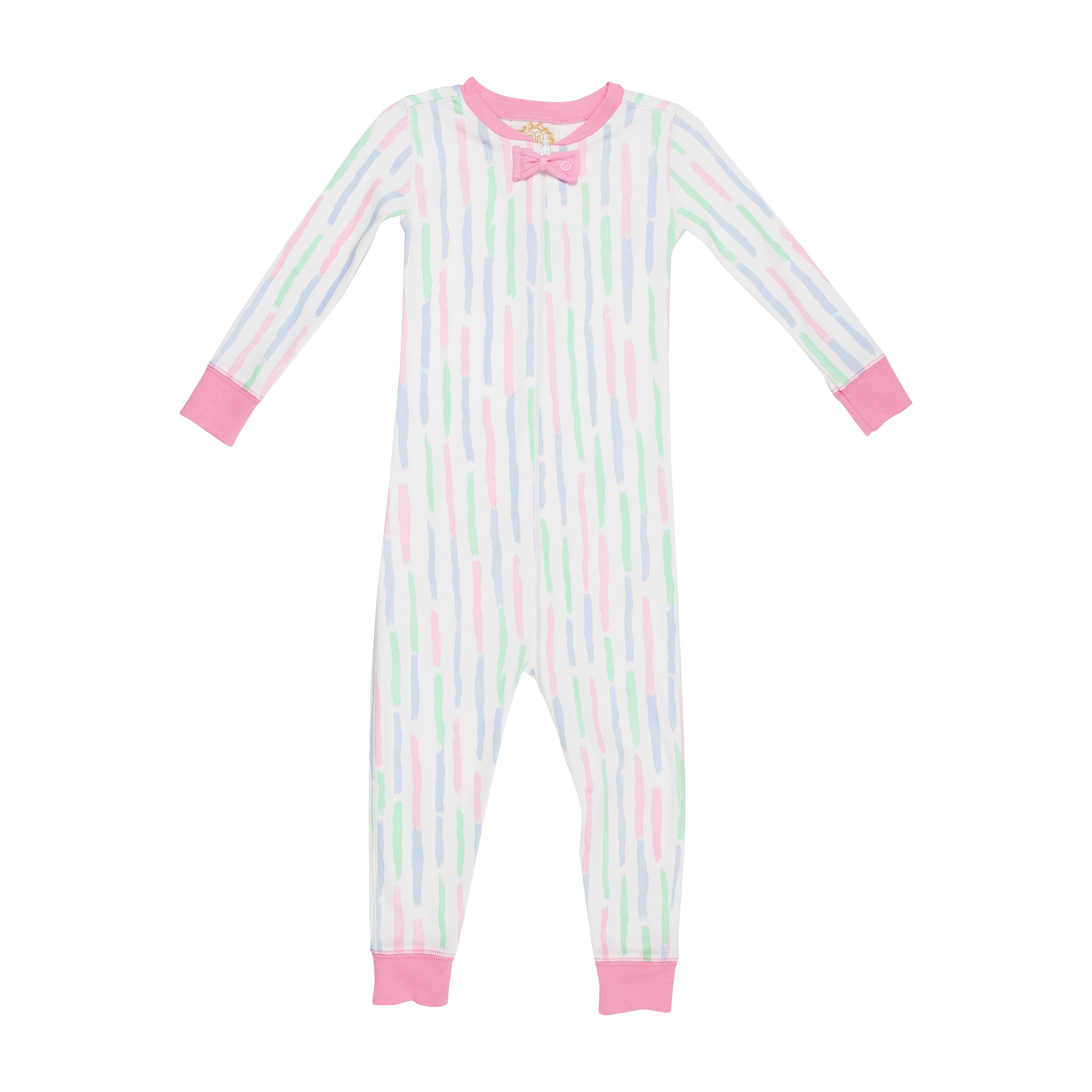 Noelle's Night Night - White Sand Watercolor with Hamptons Hot Pink | The Beaufort Bonnet Company