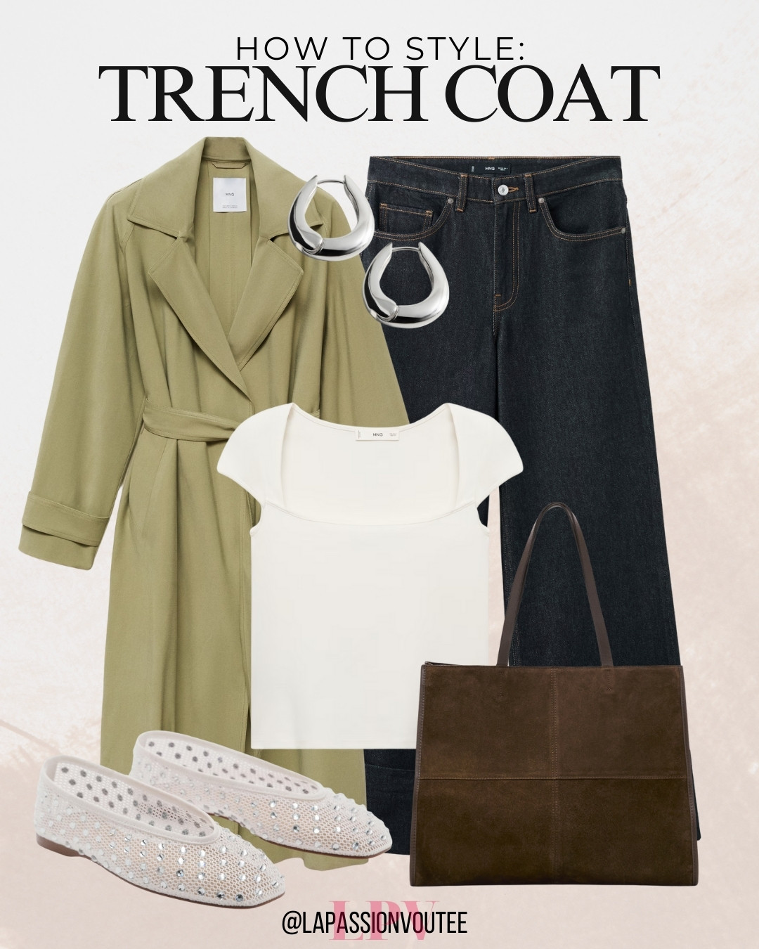 A trench outfit idea from Mango that works for everyday wear. Styled to feel modern and wearable, this look is perfect for layering through changing seasons. The up to 70% off sale makes it a smart time to browse elevated staples at a more affordable price. 

 #LTKootd #LTKSaleAlert #LTKFindsUnder100