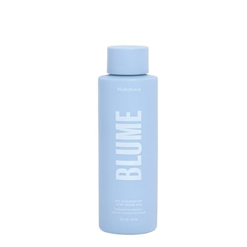 Blume Meltdown Salicylic Acid Cleanser - Balancing Gel Face Wash for Oily Skin - Hydrating Facial Cleanser with Glycerin & Ceramides - Non-Stripping & Makeup-Removing Skin Care (6 oz) | Amazon (US)