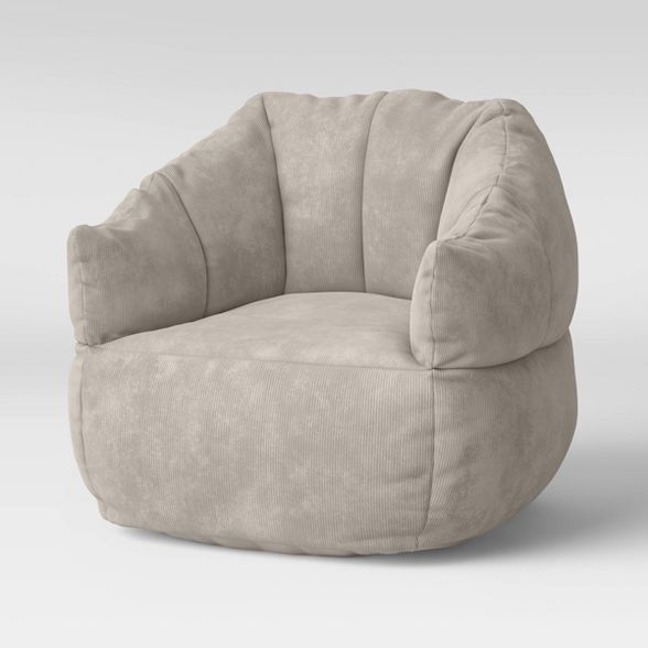 Corduroy Bean Bag Chair Sandstorm - Room Essentials™ | Target